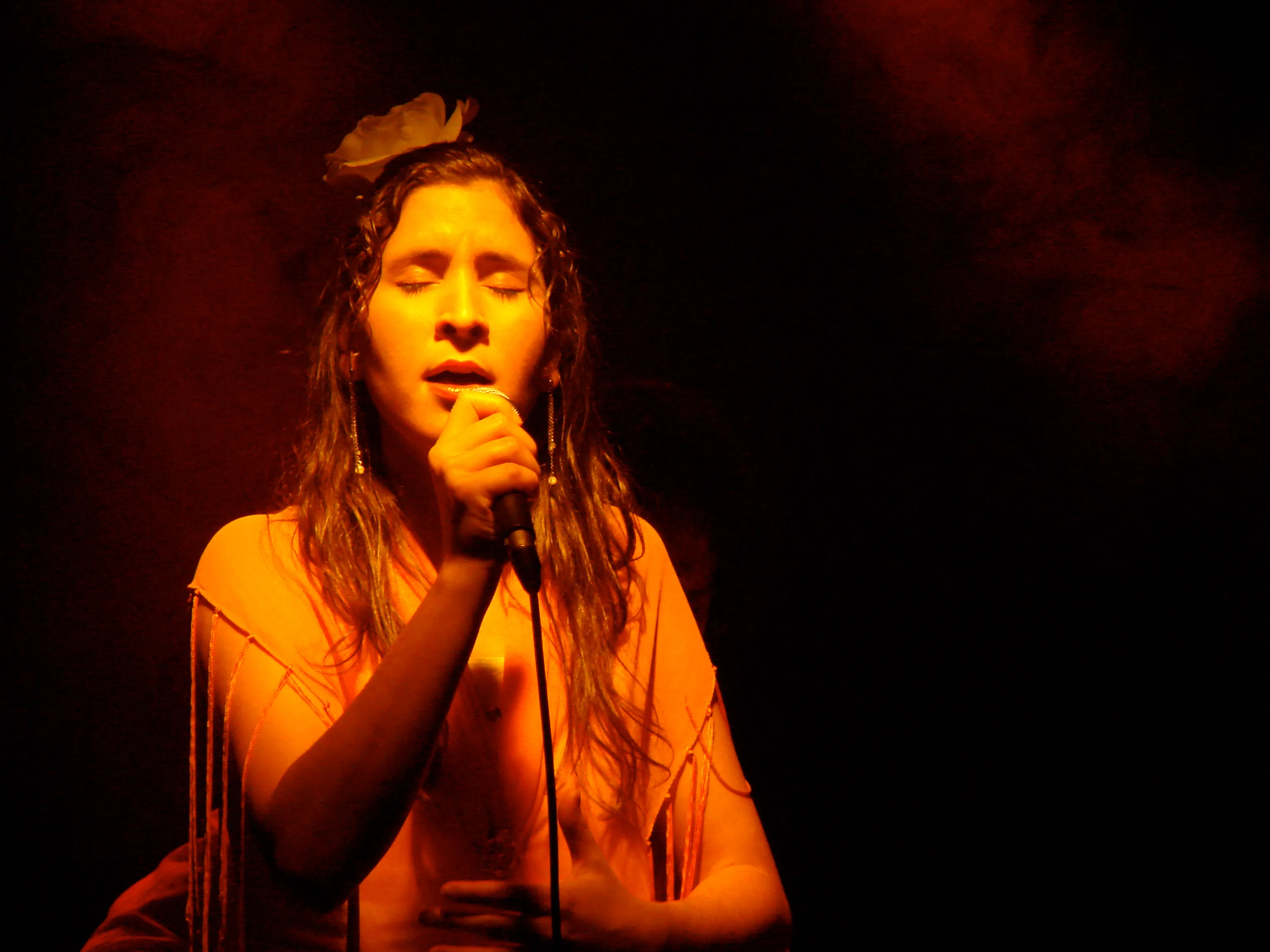 Marie-Hélène Raby interprétant du flamenco sur scène